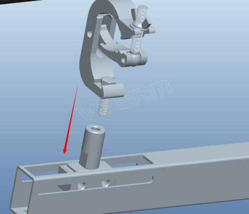 通明屏吊钩吊梁组装置