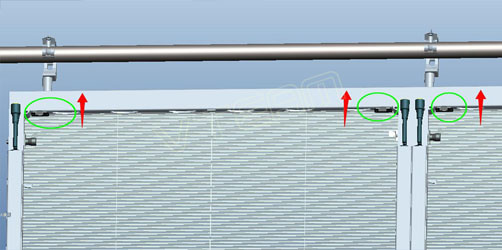 通明屏横梁固定