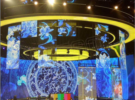 威特姆光电舞台LED透显著示屏案例