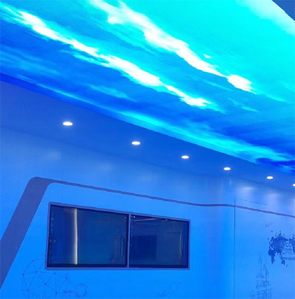 中国航发涡轮院研发总部展厅通明天幕屏项目