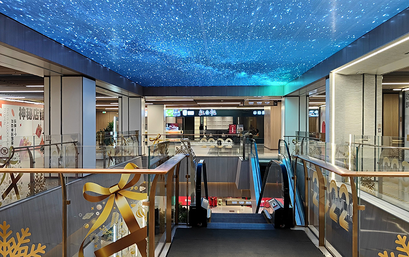 济南书苑广场LED通明天幕屏项目